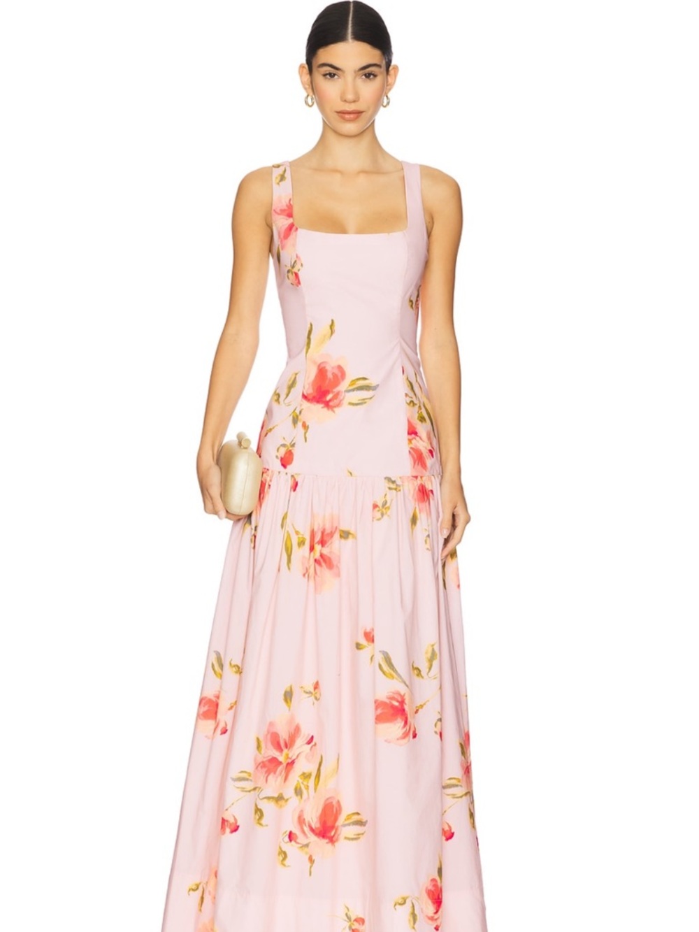 Lovers + Friends Pink Floral Square-Neck Maxi Dress - Picture 2 of 4